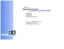 Tablet Screenshot of orthopaedie.to